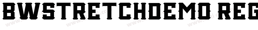 BwStretchDEMO Regul字体转换